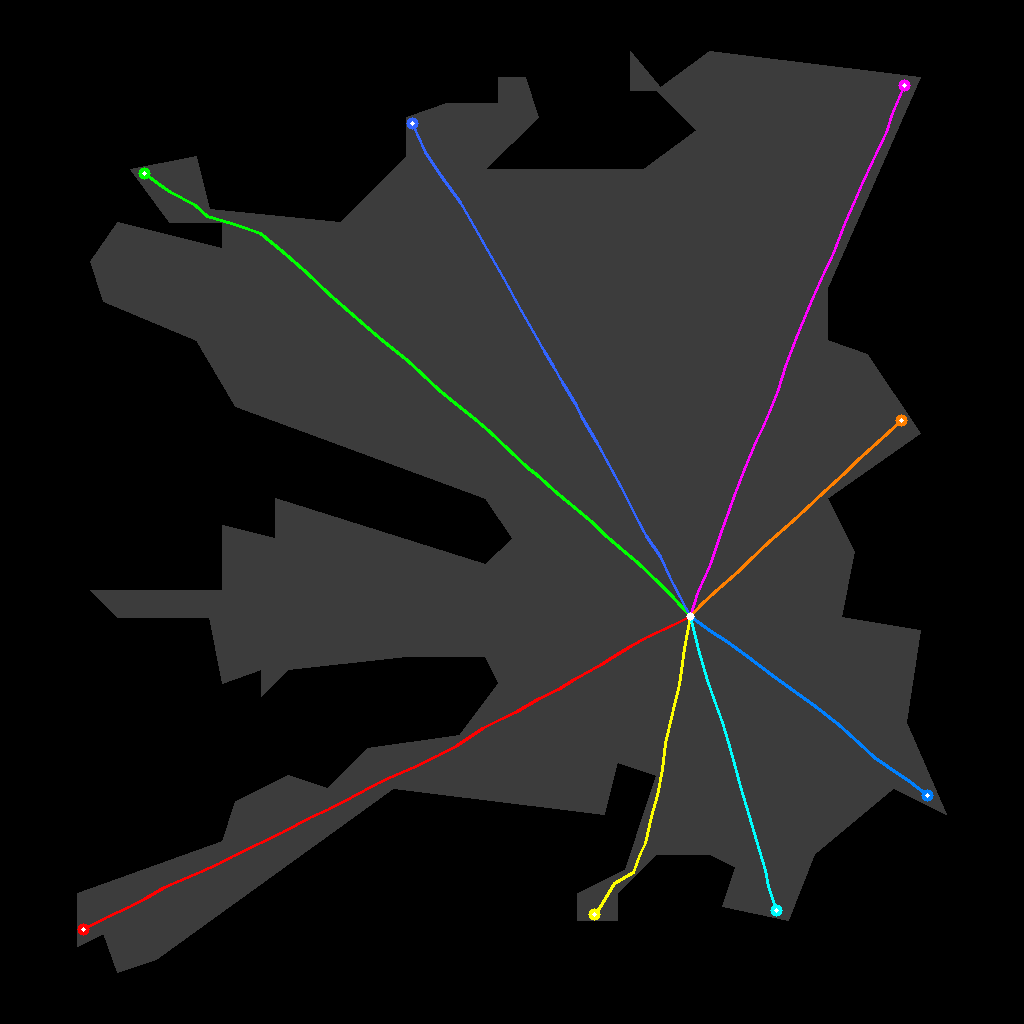 Exploration navmesh map